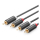 UGREEN Przewód 2x RCA Cinch do 2x RCA Cinch AV104 2m czarny - 1501467 - zdjęcie 2